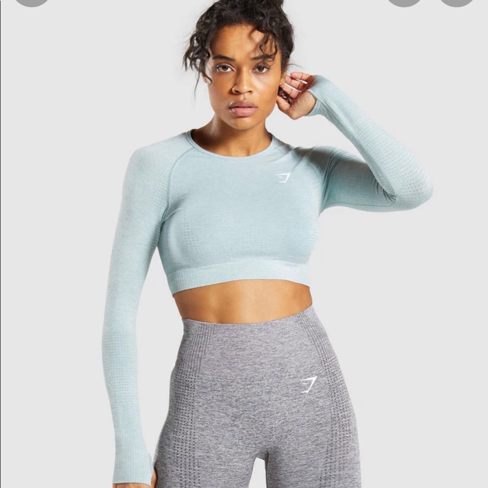 gymshark vital seamless long sleeve crop top
